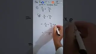 Find each sum or difference. Write in the simplest form ||7th class maths #7th_class_maths