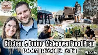 Calm Before the Chaos - FINAL PREP for ROOM RESCUE KITCHEN MAKEOVER (S1E1) | VLOG 54