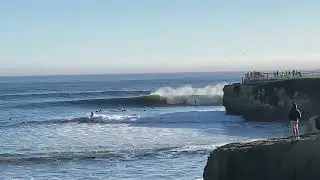 Quite the oceanic onslaught at Steamer Lane yesterday~