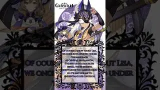 What Cyno thinks about Lisa !?| Cyno Voicelines | Genshin Impact