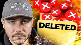 I DELETE SCAMMER FILES - He FINALLY Notices
