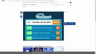 AI solve USA Today the Daily Word Search : 3/20/2025