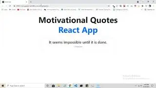Build and Deploy Motivational Quotes React Js App |  Part - 1 | Swapnil Codes
