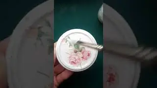 Decoupage how to make a container for trinkets for creativity #decoupage  #diy #creative #handmade