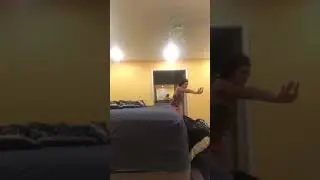 Elias and Mommy play “fighting”!       