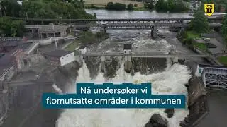 Befaring av områder i forbindelse med flom