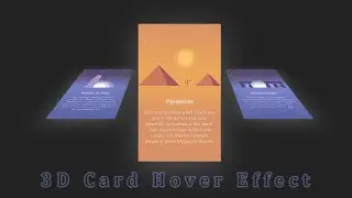 3D Card Hover Effect HTML and CSS Only...