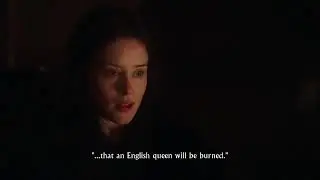 Bedroom fire - "Wolf Hall" - Claire Foy, Mark Rylance