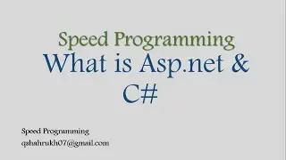 What is Asp.net | Web Application |  Asp.net Framework What is ASP.NET & C#