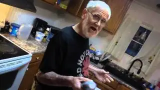 Angry Grandpa Is On Helium - Kitchen Meltdown
