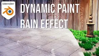 Dynamic Paint Rain Effect in Blender Tutorial
