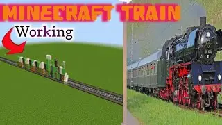 How to Build Working Train in Minecraft.Will the train run? #totalway #minecraft #workingtrain