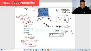 NEET || JEE || Physics || How to Find Efficiency From PV Curve  (Thermodynamics)