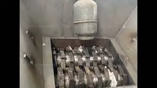 1200 Scrap metal liquefied gas tank bicycle shredder #shreddermachine #wasterecycling #metalshredder