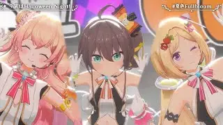 Matsuri, Akirose, Nene - Halloween Night, Tonight! (今宵はHalloween Night!) [Live 3D]