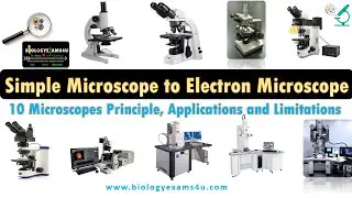 10 Types of Microscope || Simple to Electron Microscope Quick Revision 