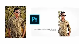 How to create a powerfull text Portrait | Text Protriat | Photoshop Tutorial