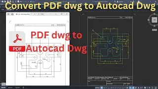 How to import pdf into autocad | convert pdf to autocad