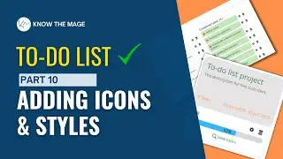 To-do list | Part 10 Adding Icons & styles | Projects in Magento 2 #magento2