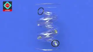Glass Tube Emmiter Simulation Cinema 4D Animation