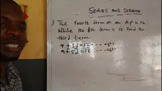 HOW TO SOLVE ARITHMETIC PROGRESSION LEADING TO SIMULTANEOUS EQUATIONS