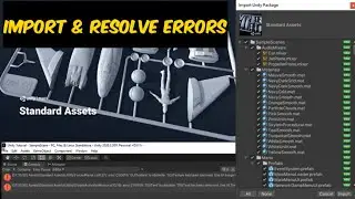 How To Import Standard Assets In Unity | Resolve Standard Assets Errors | Download Standard Assets