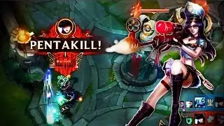 Caitlyn game winning Pentakill