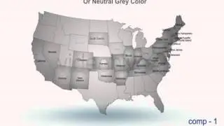 USA Map Highlighter After Effects Template