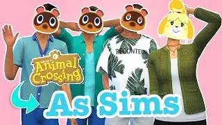 Recreating Animal Crossing NPCs in The Sims 4 🦝🐶 | Isabelle, Tom Nook, Timmy & Tommy