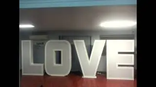 Giant LOVE Hire | Happy hire Sydney