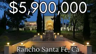 $5,900,000 Rancho Santa Fe California Home Tour