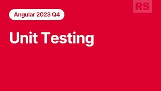 Angular. Unit Testing. RS School