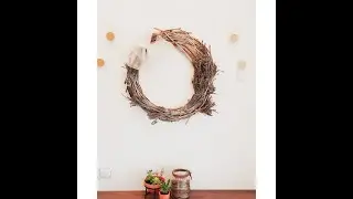 Entry way Décor/ Fall Wreath/ Home Décor/ Natural twig Wreath/Handmade Wreath/DIY/Art and Craft