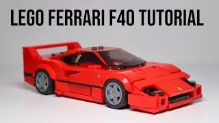 LEGO Ferrari F40 Moc Build Tutorial