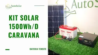 Kit Solar Caravana 600W 12V Batería AGM Tensite