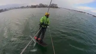 Winter Kitefoiling - Anton Skater - Slingshot Ufo - Armstrong Foil