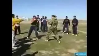 Russian paratroopers against athletes  from around the world