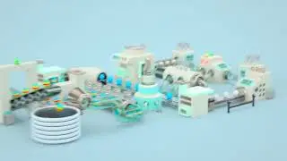 Advertisment for MSTerminal company, 3D motion graphy.