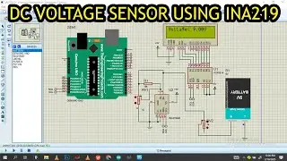 how to make a voltage sensor using INA219 on Proteus Professional