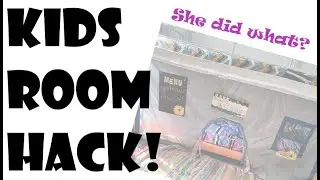 DOLLAR TREE DIY IKEA INSPIRED KIDS BED TENT CHILDREN ROOM PLAYHOUSE PLAY TENT IKEA HACK