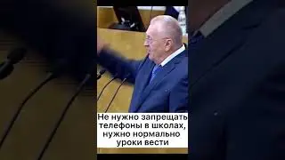 Жириновский про телефоны в школе 