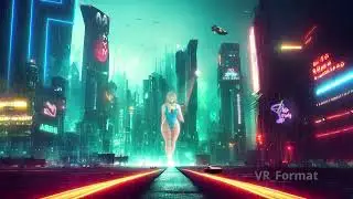 futuristic city 80s - Retrowave / Synthwave / Synthpop / Cyberpunk - Animated neural network