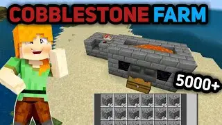 Minecraft Cobblelston Farm Pe || 1.19 1.20 || cobblestone farm Kaise banaen  || easy tutorial || GL