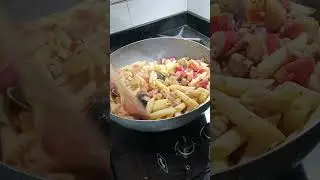 pasta con mariscos 😋🦑🍤🐙