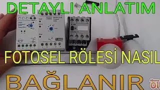 Fotosel rölesi nasıl bağlanır, Fotosel rölesi nedir.