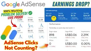 Google AdSense Clicks Not Counting? | AdSense Earnings Drop How To Fix