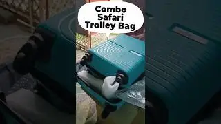 Unboxing Combo Safari Trolley Bag 🔥 #shortsfeed #trolleybag #safaribags #youtubeshorts
