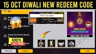 15 OCTOBER DIWALI REDEEM CODE | NEW DIWALI REDEEM CODE FF | FREE FIRE NEW EVENT | FF NEW EVENT