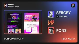 RDL 1 - Match 1: Finsweet vs Fons Mans | Web Design Esports on Figma