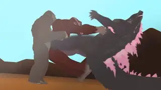Godzilla Does A Slide Kick in GxK